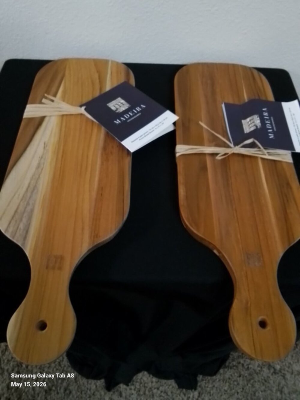 MADEIRA HOUSEWARES Provo Bread Boards 6 x 17 x .75" Set of 2